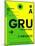 GRU Sao Paulo Luggage Tag I-NaxArt-Mounted Art Print