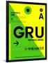 GRU Sao Paulo Luggage Tag I-NaxArt-Framed Premium Giclee Print