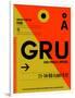 GRU Sao Paulo Luggage Tag II-NaxArt-Framed Art Print