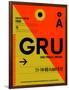 GRU Sao Paulo Luggage Tag II-NaxArt-Framed Art Print