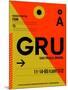 GRU Sao Paulo Luggage Tag II-NaxArt-Mounted Art Print