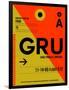 GRU Sao Paulo Luggage Tag II-NaxArt-Framed Art Print