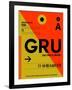 GRU Sao Paulo Luggage Tag II-NaxArt-Framed Art Print