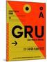 GRU Sao Paulo Luggage Tag II-NaxArt-Mounted Art Print