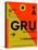 GRU Sao Paulo Luggage Tag II-NaxArt-Stretched Canvas