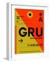 GRU Sao Paulo Luggage Tag II-NaxArt-Framed Art Print