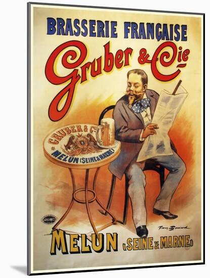 Gruber Biere-null-Mounted Giclee Print