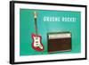 Gruene Rocks-null-Framed Art Print