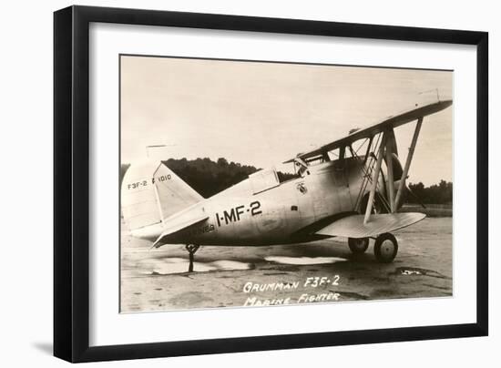 Grumman F3F-2 Marine Fighter Plane-null-Framed Art Print