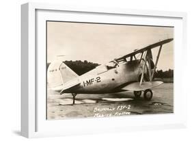 Grumman F3F-2 Marine Fighter Plane-null-Framed Art Print