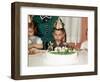 Grumpy Boy at Fifth Birthday Party, Ca. 1957-null-Framed Photographic Print