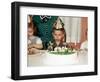 Grumpy Boy at Fifth Birthday Party, Ca. 1957-null-Framed Photographic Print