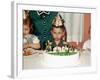 Grumpy Boy at Fifth Birthday Party, Ca. 1957-null-Framed Photographic Print