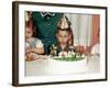 Grumpy Boy at Fifth Birthday Party, Ca. 1957-null-Framed Photographic Print