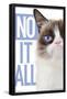 Grumpy Cat - Blue-Trends International-Framed Poster