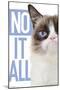 Grumpy Cat - Blue-Trends International-Mounted Poster