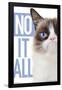Grumpy Cat - Blue-Trends International-Framed Poster