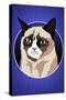 Grumpy Cat Cartoon-null-Stretched Canvas