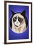 Grumpy Cat Cartoon-null-Framed Art Print