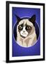 Grumpy Cat Cartoon-null-Framed Art Print