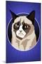 Grumpy Cat Cartoon-null-Mounted Art Print