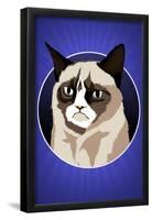 Grumpy Cat Cartoon-null-Framed Poster