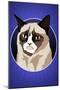 Grumpy Cat Cartoon-null-Mounted Poster