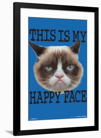 GRUMPY CAT - FACE-null-Framed Poster