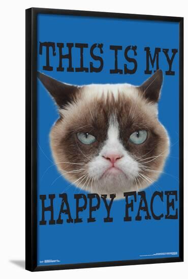 GRUMPY CAT - FACE-null-Framed Poster