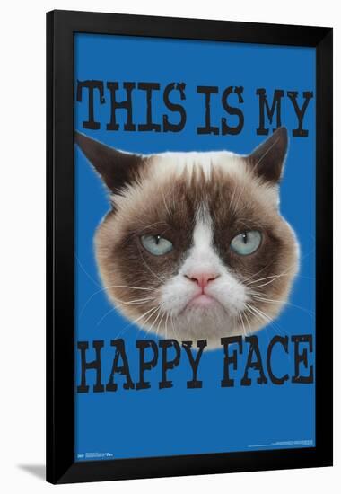 Grumpy Cat - Face-Trends International-Framed Poster