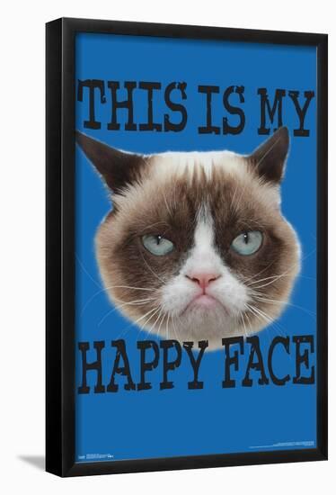 Grumpy Cat - Face-Trends International-Framed Poster