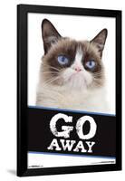Grumpy Cat- Go Away-null-Framed Poster