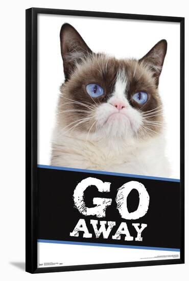 Grumpy Cat - Go Away-Trends International-Framed Poster