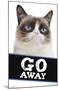 Grumpy Cat - Go Away-Trends International-Mounted Poster