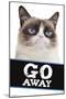 Grumpy Cat - Go Away-Trends International-Mounted Poster