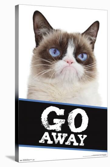 Grumpy Cat - Go Away-Trends International-Stretched Canvas