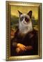 Grumpy Cat Mona Lisa-null-Mounted Poster