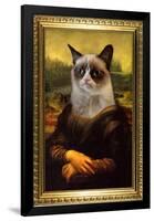 Grumpy Cat Mona Lisa-null-Framed Standard Poster