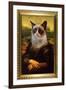 Grumpy Cat Mona Lisa-null-Framed Art Print