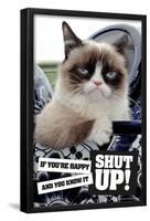 Grumpy Cat - Shut Up-Trends International-Framed Poster