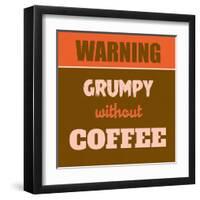 Grumpy Without Coffee 1-Lorand Okos-Framed Art Print