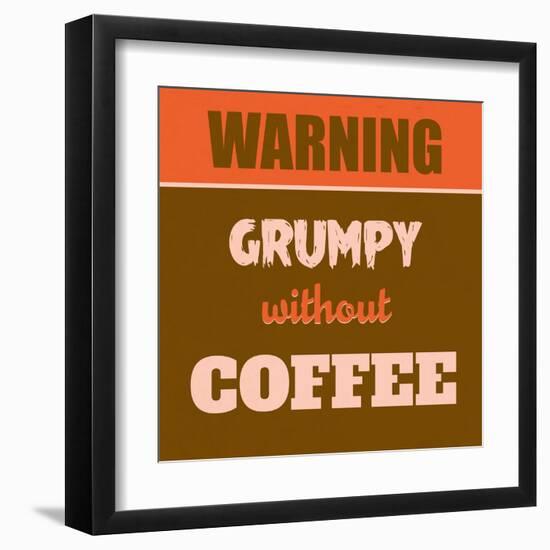 Grumpy Without Coffee 1-Lorand Okos-Framed Art Print