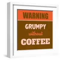 Grumpy Without Coffee 1-Lorand Okos-Framed Art Print