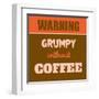 Grumpy Without Coffee 1-Lorand Okos-Framed Art Print