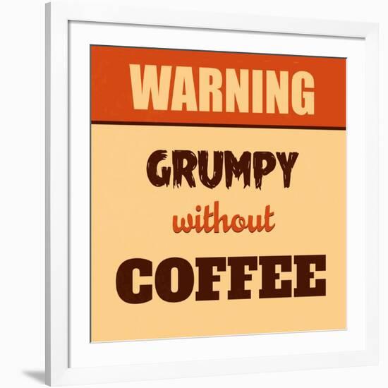 Grumpy Without Coffee-Lorand Okos-Framed Art Print