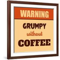 Grumpy Without Coffee-Lorand Okos-Framed Art Print