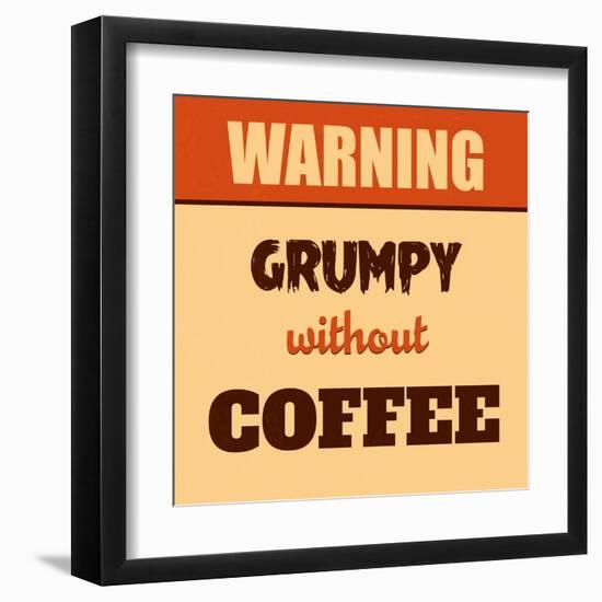 Grumpy Without Coffee-Lorand Okos-Framed Art Print