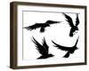 Grundge Crows-toonerman-Framed Art Print