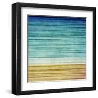 Grunge Abstract Landscape Background-iulias-Framed Art Print