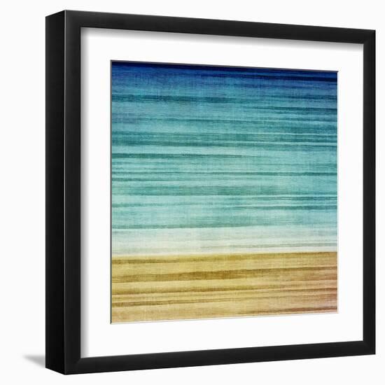 Grunge Abstract Landscape Background-iulias-Framed Art Print